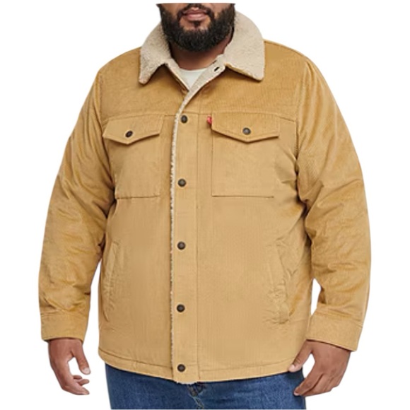 Levi's Other - Levi's Corduroy Mens Wind Resistant Big and Tall Midweight Trucker Jacket 3X NWT